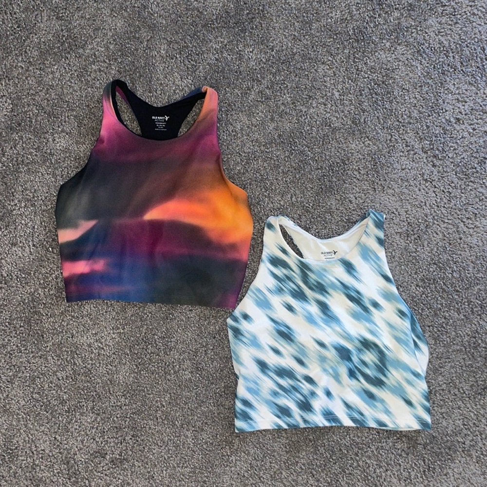 Kids tank tops w/ built in sports bra